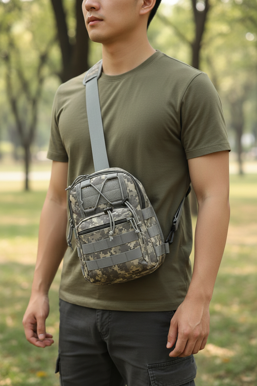 The Stealth – Camouflage Crossbody Bag