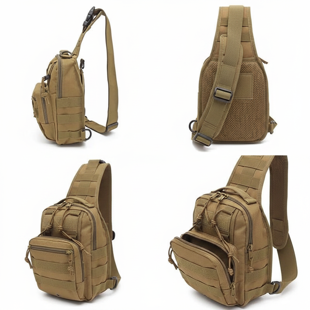 The Sentinel – Tan Crossbody Bag
