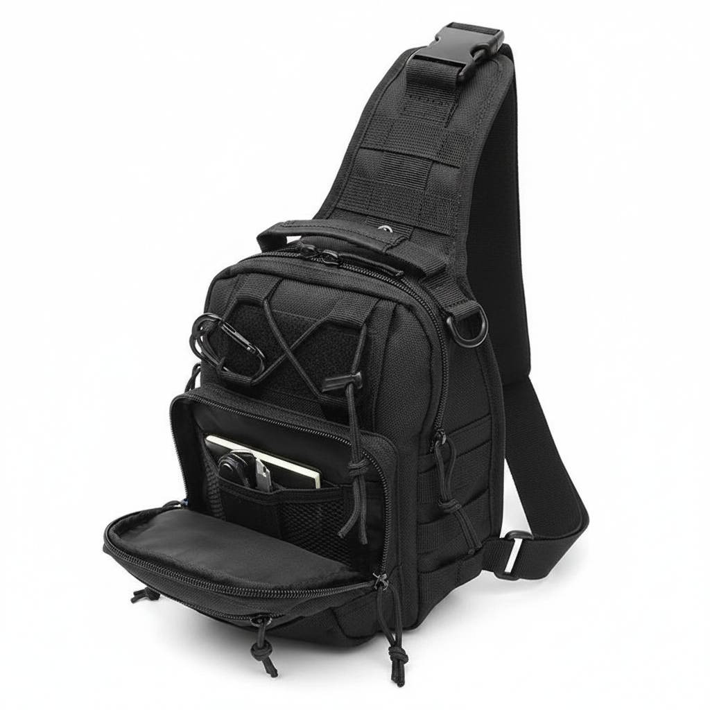 The Vault – Black Crossbody Bag